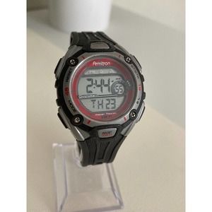 Armitron Sport Womens 45/6999 Black Silicone Watch